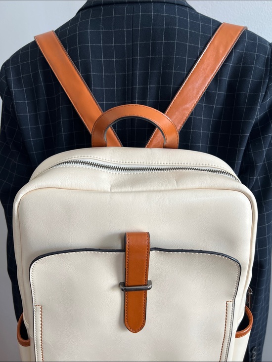BOSTANTEN Leather Laptop Backpack Purse Casual College Casual Bags Daypack main image 4